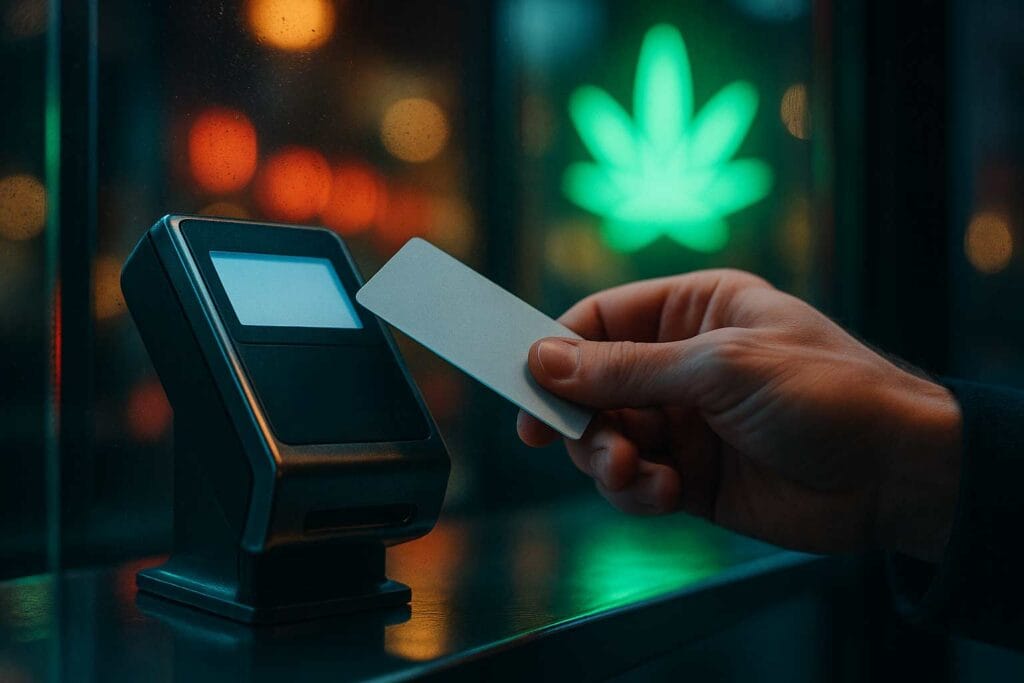 Zahlungsterminal im Cannabis Club: Bargeld Alternative SEPA Echtzeit